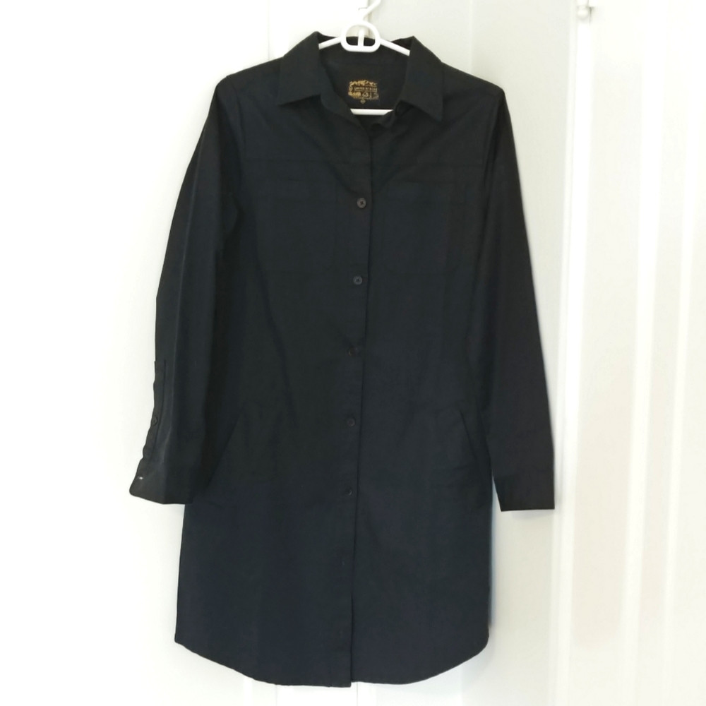 United By Blue Women's Leighlake Shirt Dress Black XS EUC